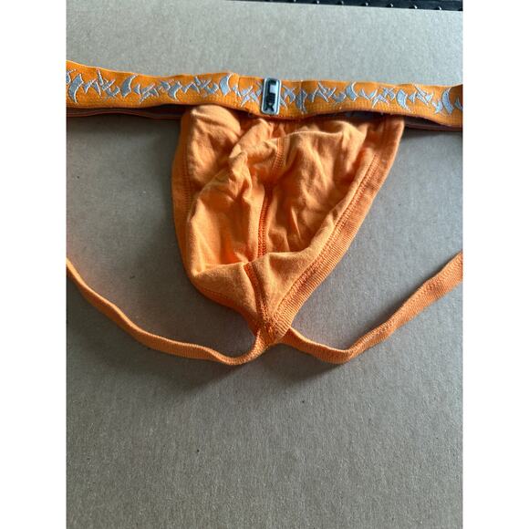 VTG RARE WAXX jockstrap men’s underwear orange XL - Picture 3 of 5